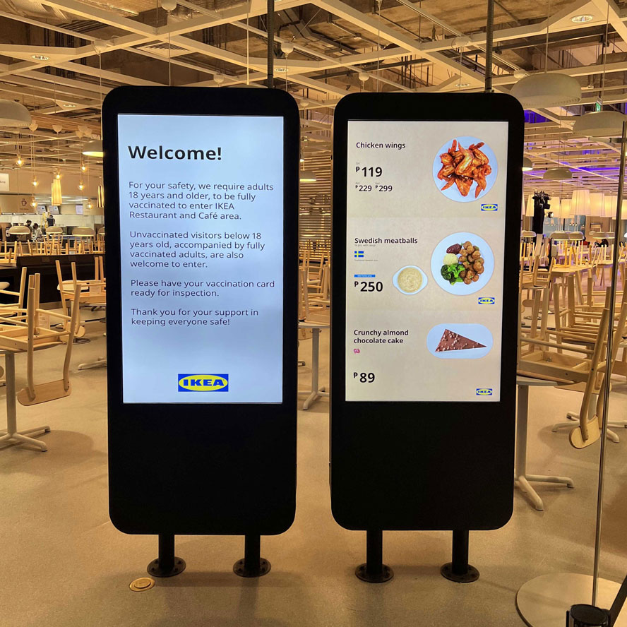 Retail / Hospitality Digital Signage at IKEA, Philippines