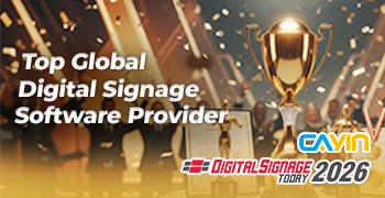 CAYIN Technology Named Top 12 Global Digital Signage Software Provider by Digital Signage Today