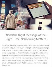 Why digital signage scheduling matters