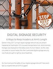 Digital signage security